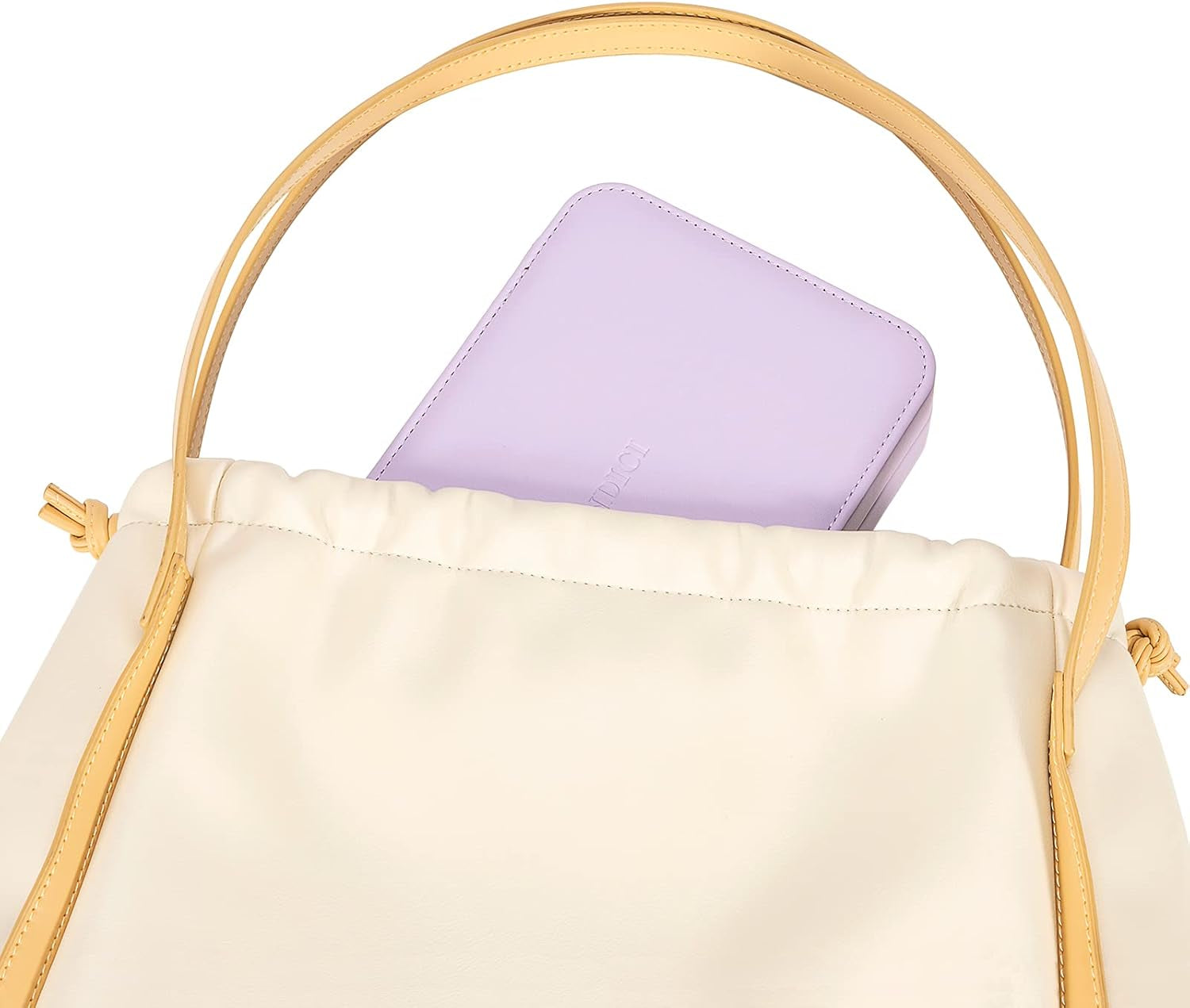 Small Jewelry Box for Women Girls, PU Leather Travel Jewelry Case, Portable Jewelry Organizer Storage Holder Display for Ring Earrings Necklace Bracelet Bangle Men Kids Gift, Lavender