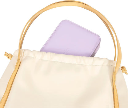 Small Jewelry Box for Women Girls, PU Leather Travel Jewelry Case, Portable Jewelry Organizer Storage Holder Display for Ring Earrings Necklace Bracelet Bangle Men Kids Gift, Lavender